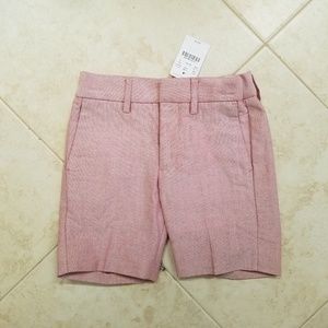 Nwt crew cuts red and white weave shorts